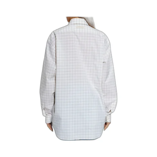 Moschino Checked Pattern Heart-Detail Shirt
