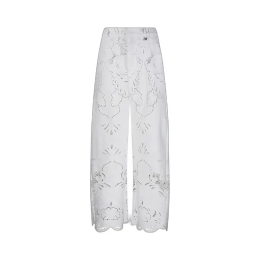 Giuseppe Di Morabito Broderie Lace Wide-Leg Pants