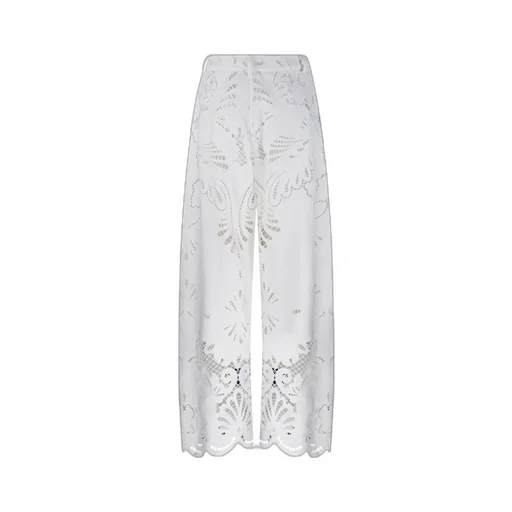 Giuseppe Di Morabito Broderie Lace Wide-Leg Pants