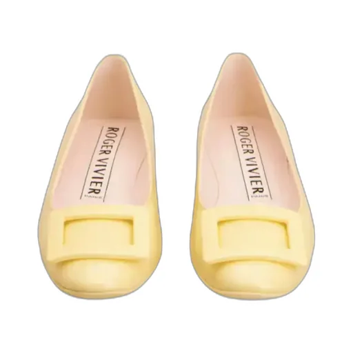 Roger Vivier Logo Embossed Flat Shoes