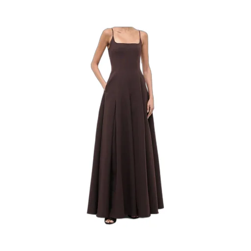 Joy Square-Neck Flared Maxi Dress