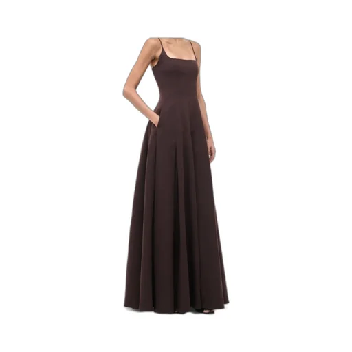 Joy Square-Neck Flared Maxi Dress