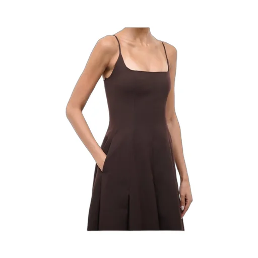 Joy Square-Neck Flared Maxi Dress