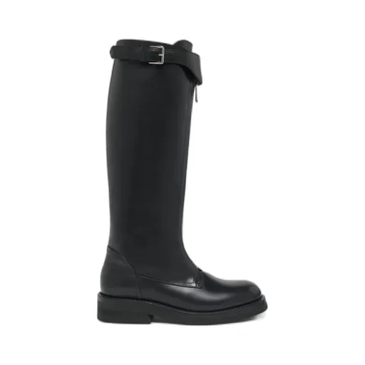 Alexander Mcqueen Countryside Zip-Detailed Buckle Knee Boots
