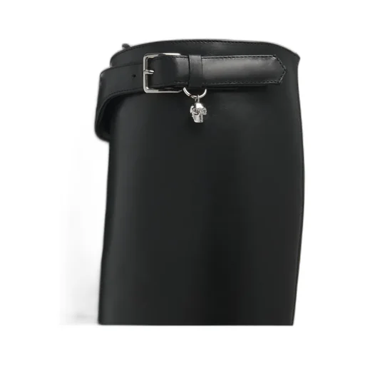 Alexander Mcqueen Countryside Zip-Detailed Buckle Knee Boots