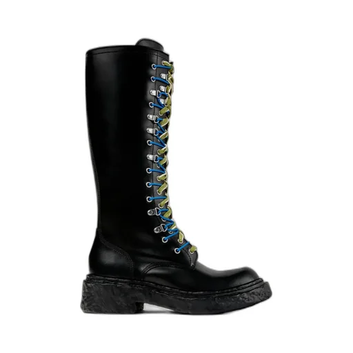 Vamonos Lace-Up Leather Boots