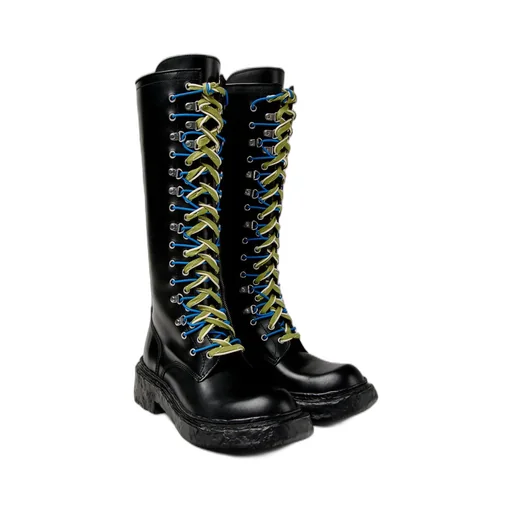 Vamonos Lace-Up Leather Boots