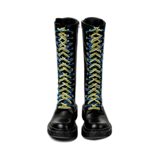 Vamonos Lace-Up Leather Boots