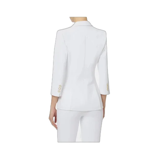 Jacket In Double Layer Stretch CrÊPe Fabric With Logo Details