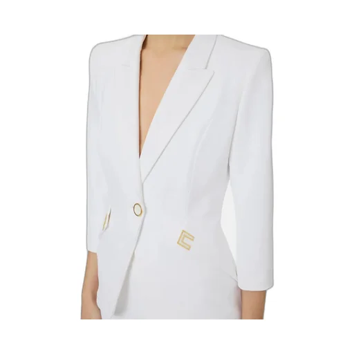 Jacket In Double Layer Stretch CrÊPe Fabric With Logo Details