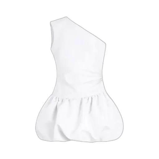 One-Shoulder Bloomer Mini Dress
