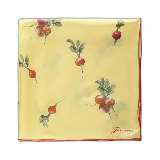 Jacquemus Radish Print Silk Scarf