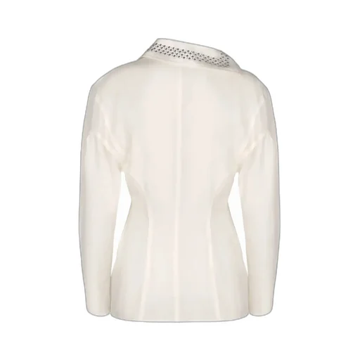 Long-Sleeve Studded Collar Blouse