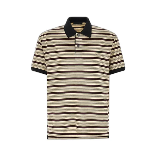 Striped Short-Sleeve Polo Shirt