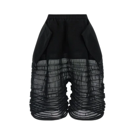 Issey Miyake Moving Knit Cropped Knitted Trousers