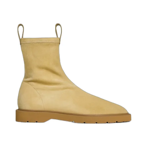 Flow - Zipped Boot In Stretch Suede Lambskin