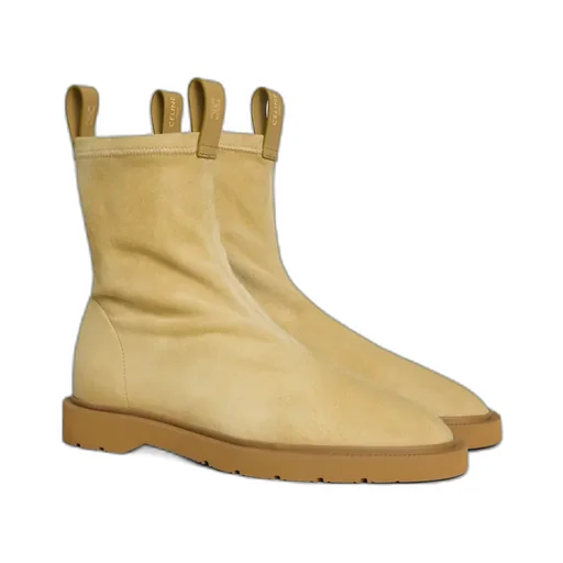 Flow - Zipped Boot In Stretch Suede Lambskin