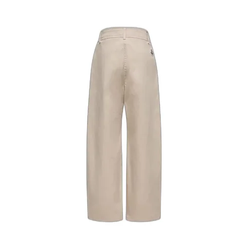 Pleated Stretch Cotton Gabardine Trousers