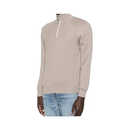 Ribbed Half-Zip Sweater