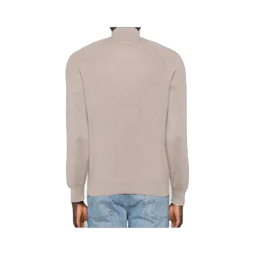 Ribbed Half-Zip Sweater