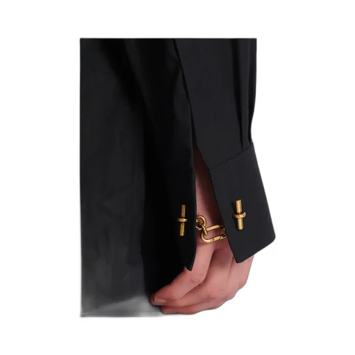 Balmain Asymmetric Poplin Shirt