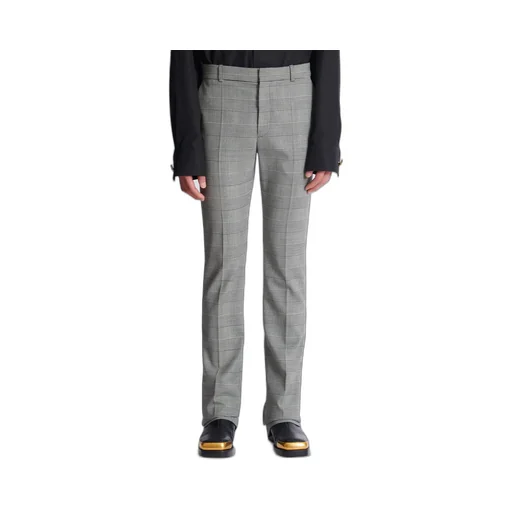 Balmain Prince Of Wales Darted Trousers