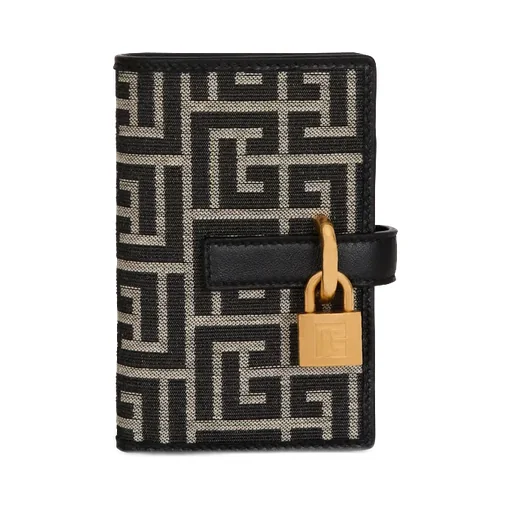 Balmain Pulse Holder Monogram Jacquard Card Holder