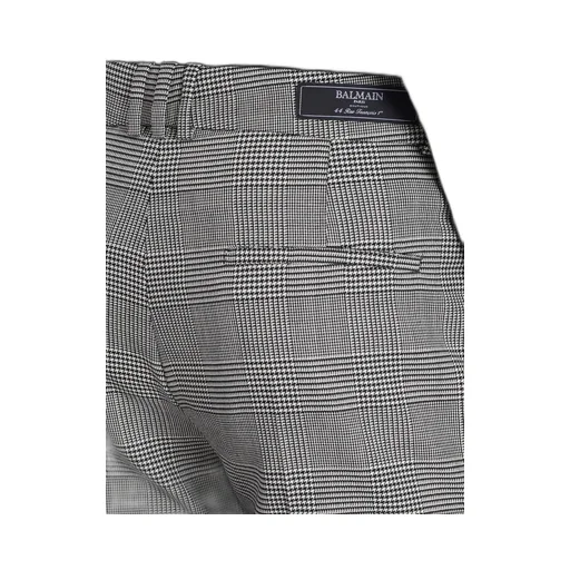 Balmain Prince Of Wales Darted Trousers