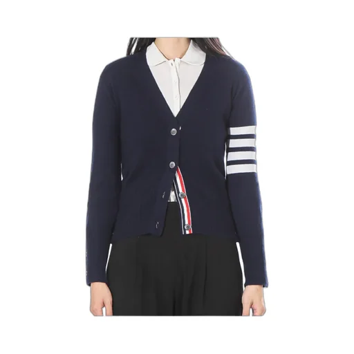 Thom Browne 4-Bar V-Neck Cardigan