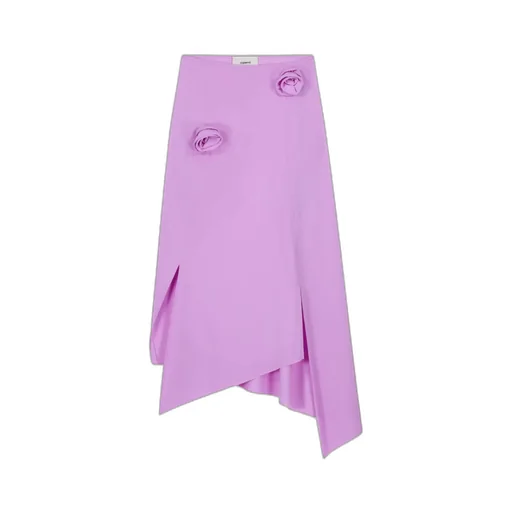 Floral Asymmetric Mid Skirt
