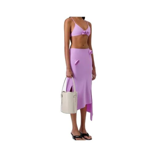 Floral Asymmetric Mid Skirt