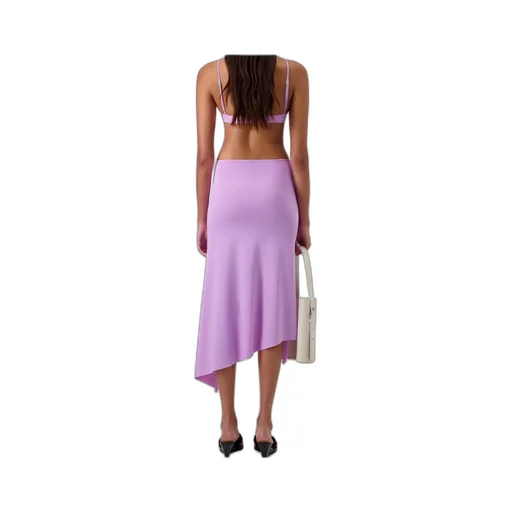 Floral Asymmetric Mid Skirt
