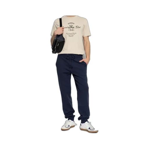 Iceberg Logo Embroidered Drawstring Sweatpants
