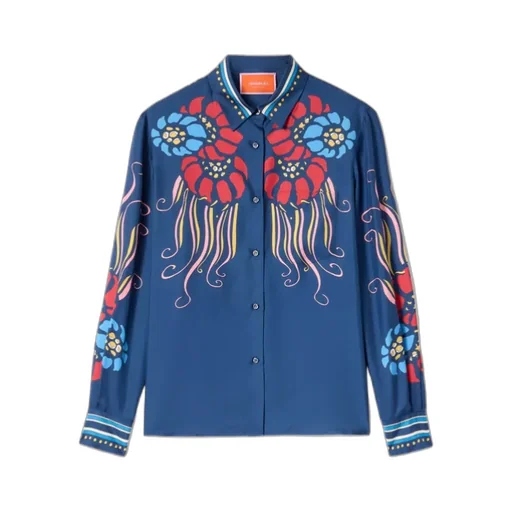 La Doublej Printed Silk Shirt