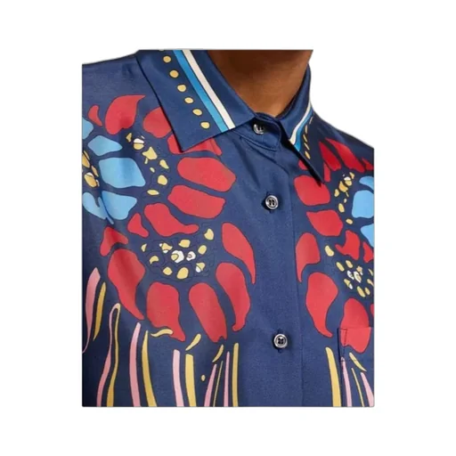 La Doublej Printed Silk Shirt