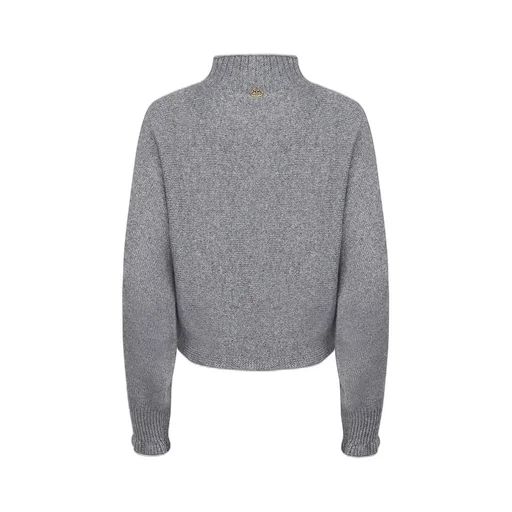 Twinset Mock-Neck Ruffled Jumper