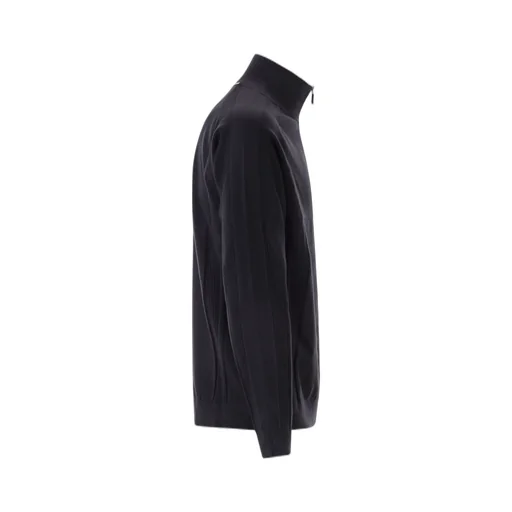 Boss Hugo Boss Zip Detailed High Neck Jumper