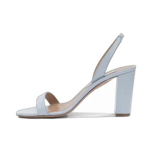 Round-Toe High-Heeled Sandals