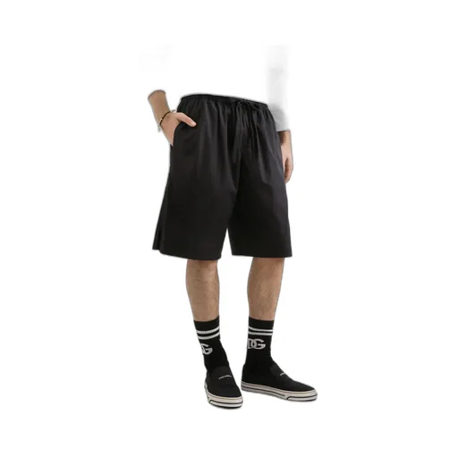 Dolce & Gabbana Heraldic Patch Elastic Waist Shorts
