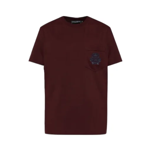Dolce & Gabbana Logo Embroidered Crewneck T-Shirt