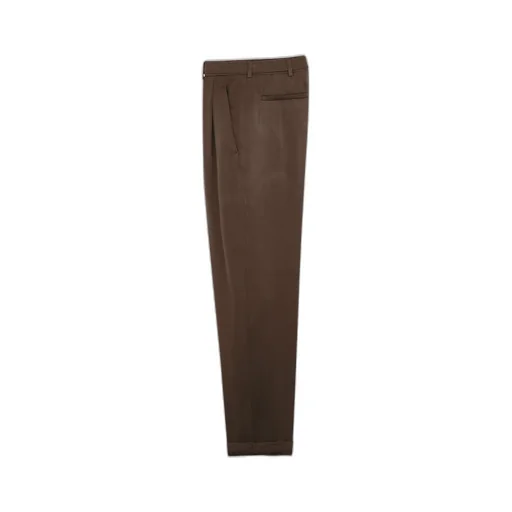 High-Waisted Belted Trousers