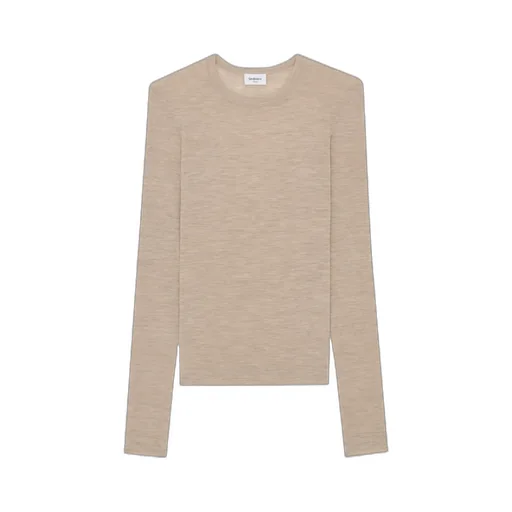 Round-Neck Long-Sleeved Top