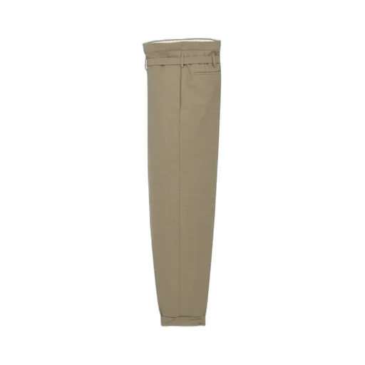 Paperbag Pants In Wool Gabardine