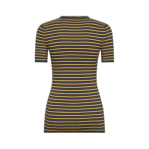 Round-Neck Short-Sleeved Knitted Shirt