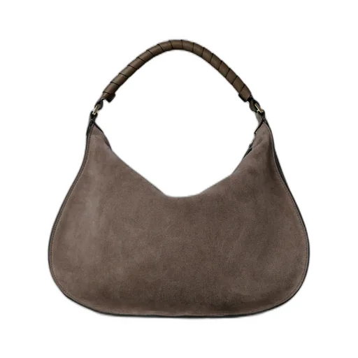 Marcie Suede Shoulder Bag