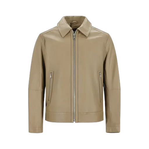 Long Sleeve Leather Jacket