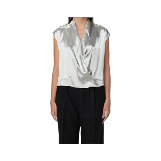 Alberta Ferretti Glossy Satin Shirt