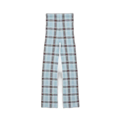 Plaid Pattern Casual Pants
