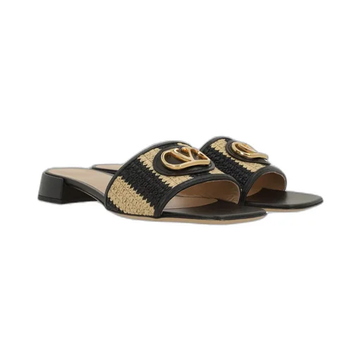 Valentino Vlogo Signature Slip-On Sandals