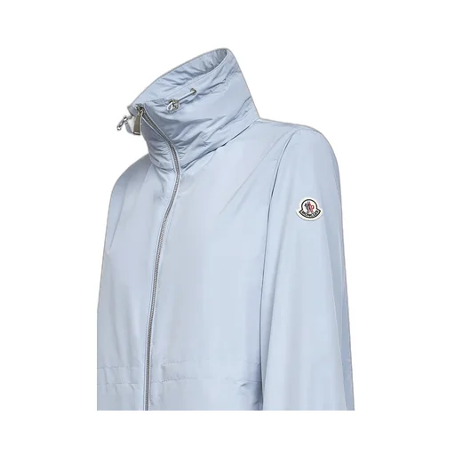 Moncler Logo Patch Zip-Up Coat